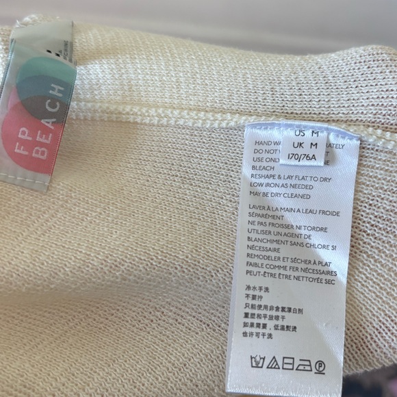 Free People FP Beach Freya Sweater Set Color Oatmeal Bone Combo - Picture 8 of 9